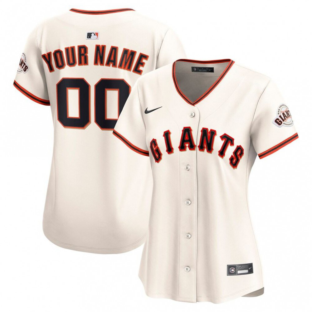 San Francisco Giants Women's Home Limited Custom Jersey - Cream-Pro Kit Vault | Brand New 26/27 Sports Jerseys
